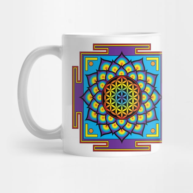 Flower of Life Mandala by GalacticMantra